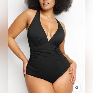 SHAPELLX Smart Sculpt Plunge Cutout Swimsuit- NWT